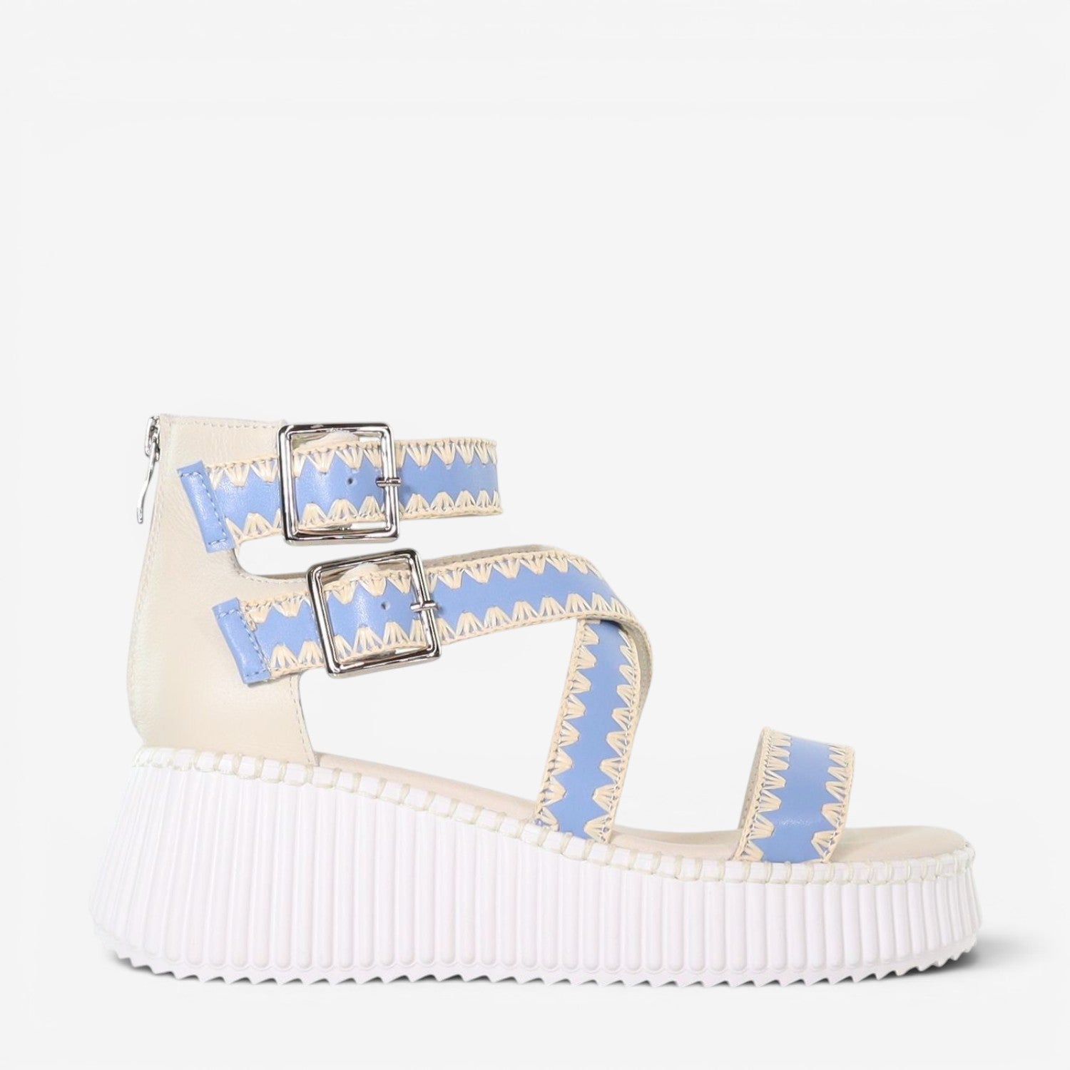 MINX PLAZA WOVEN SKY BLUE RAFFIA