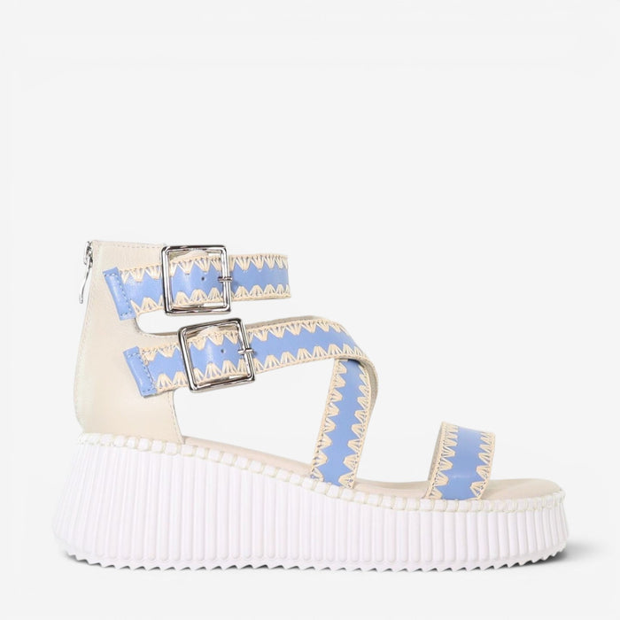 MINX PLAZA WOVEN SKY BLUE RAFFIA