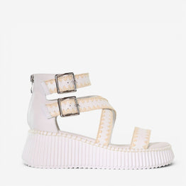 MINX PLAZA WOVEN WHITE RAFFIA