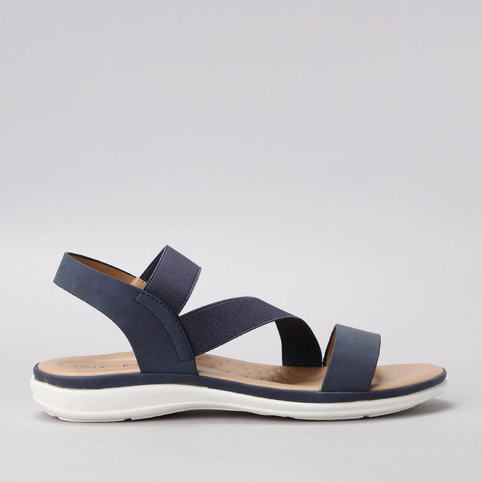 CC RESORTS QING NAVY - Women Sandals - Collective Shoes 
