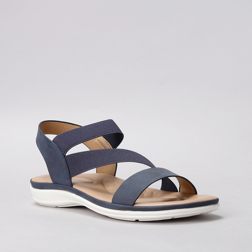 CC RESORTS QING NAVY - Women Sandals - Collective Shoes 