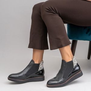 LE SANSA RALLY BLACK PONY - Women Boots - Collective Shoes 