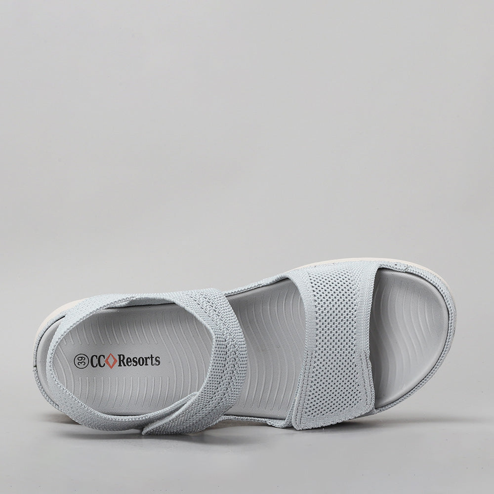CC RESORTS RAM LT/GREY - Women Sandals - Collective Shoes 