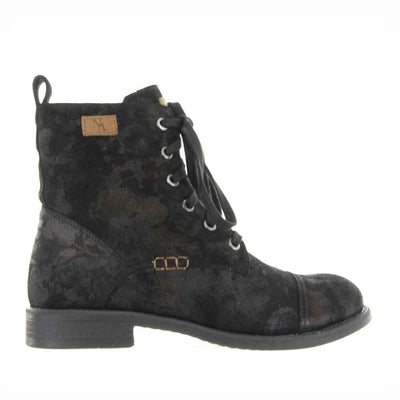 LESANSA RIPLEY BLACK FLORAL - Women Boots - Collective Shoes 