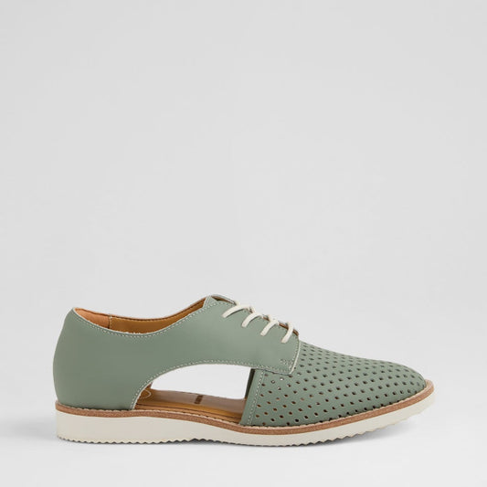 ROLLIE SIDECUT PUNCH REC SAGE GREEN - Women Sneakers - Collective Shoes 