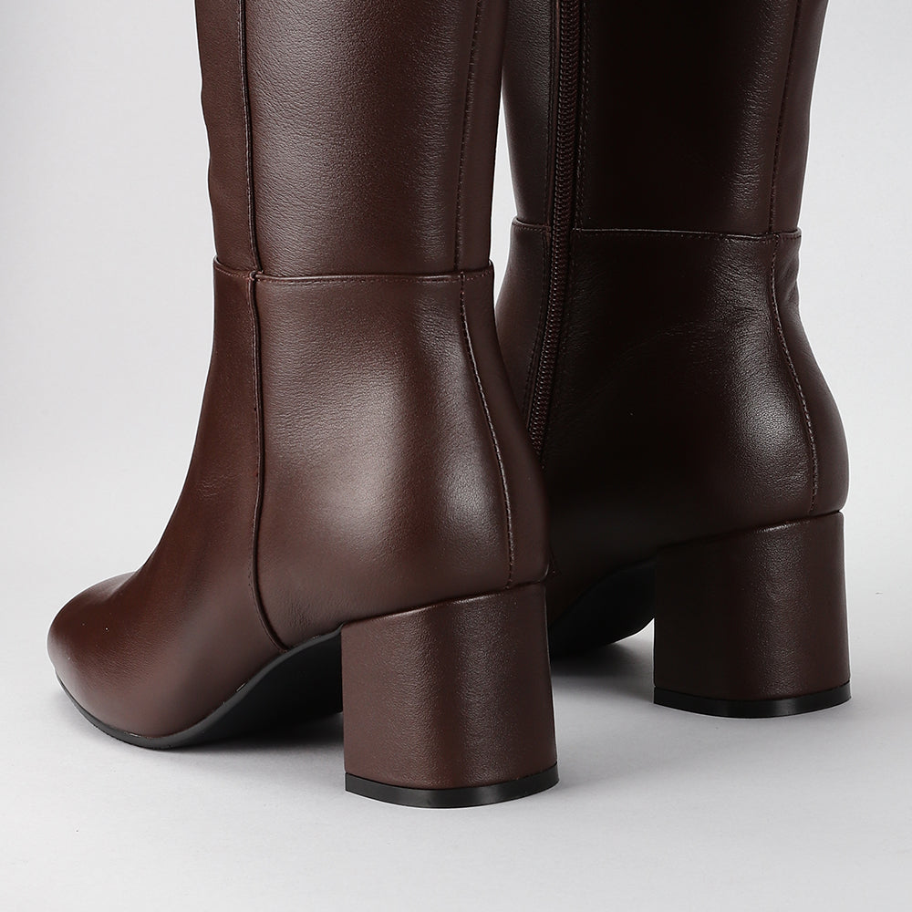LE SANSA ROBEL CHOCO - Women High Boots - Collective Shoes 