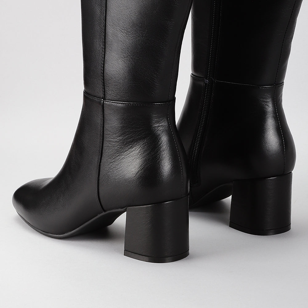 LE SANSA ROBEL BLACK - Women High Boots - Collective Shoes 