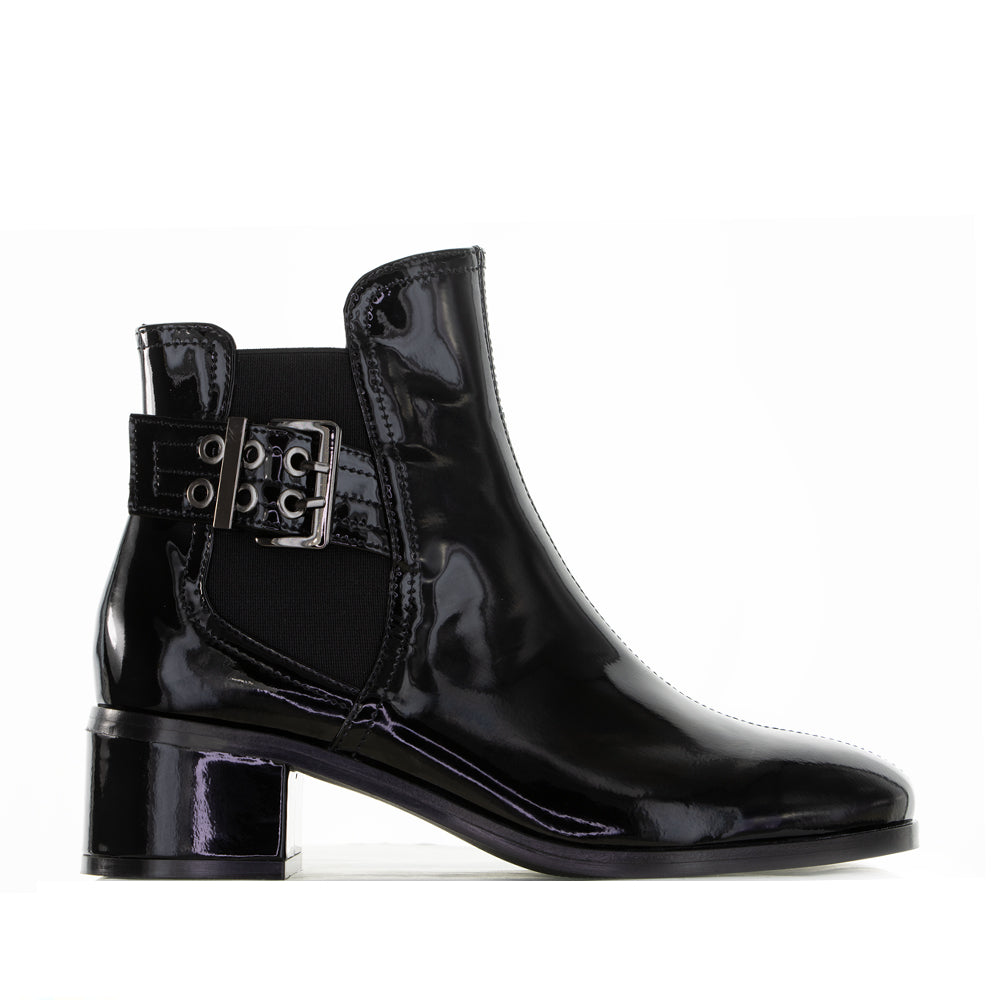 LE SANSA ROMY BLACK PATENT - Women Boots - Collective Shoes 