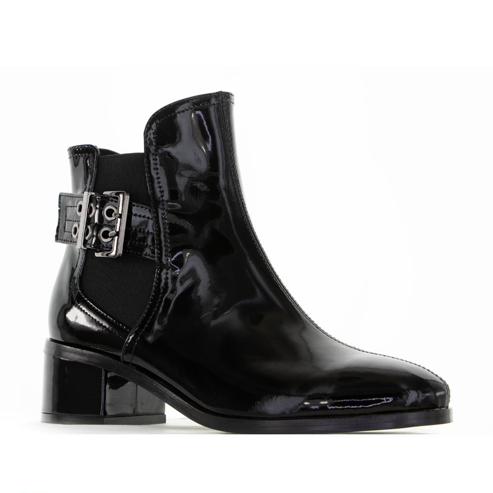LE SANSA ROMY BLACK PATENT - Women Boots - Collective Shoes 