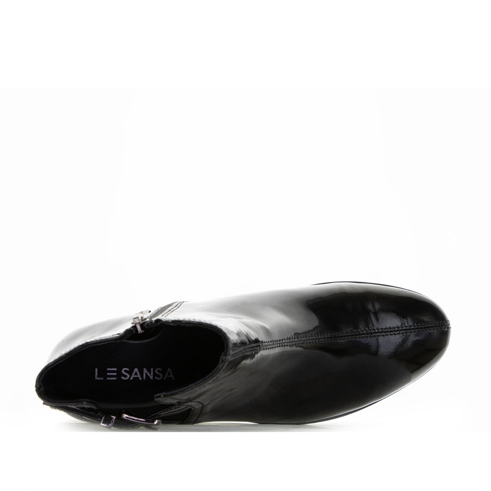 LE SANSA ROMY BLACK PATENT - Women Boots - Collective Shoes 