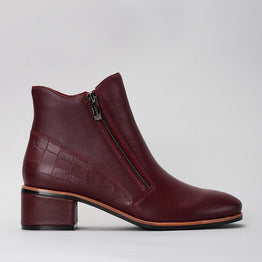 LE SANSA REFINE MERLOT - Women Boots - Collective Shoes 
