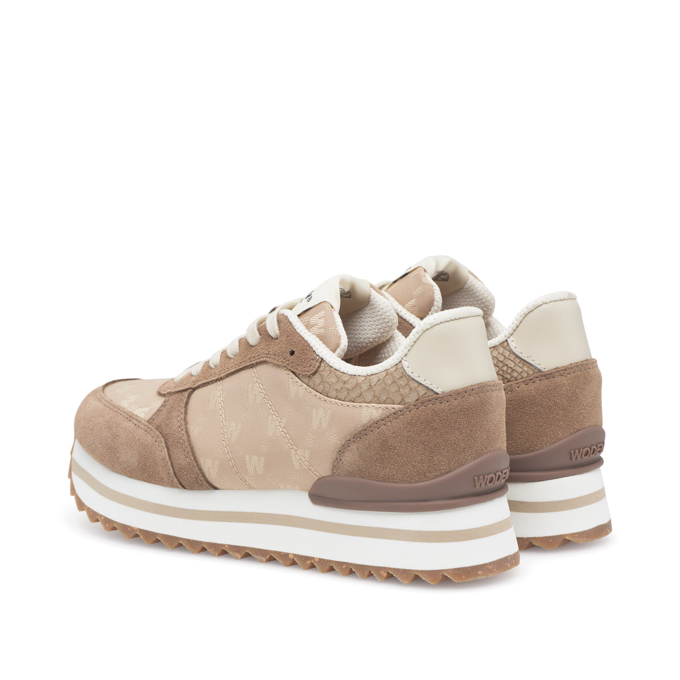 WODEN RONJA PLATEAU HERITAGE COFFEE CREAM - Women sneakers - Collective Shoes 