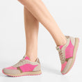 Load image into Gallery viewer, WODEN RONJA TRICOLOR RASPBERRY MULTI - Women Sneakers - Collective Shoes 
