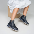 Load image into Gallery viewer, LE SANSA BASEL NAVY - Women Boots - Collective Shoes 
