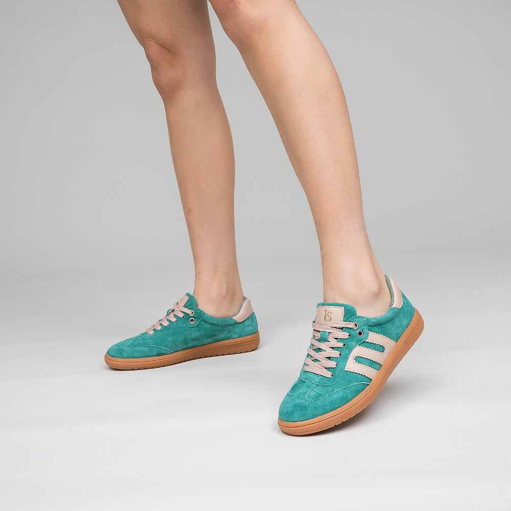 LE SANSA JUNO PINE GREEN / TAUPE - Women Sneakers - Collective Shoes 