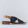 Load image into Gallery viewer, BRESLEY SAMENA NAVY TAN - Women Sandals - Collective Shoes 

