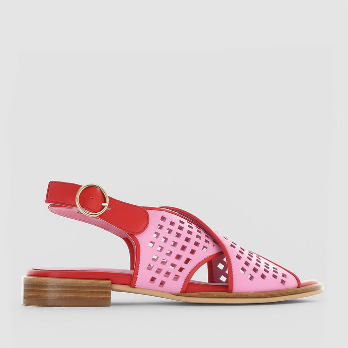 BRESLEY SAMENA CANDYFLOSS RED - Women Sandals - Collective Shoes 