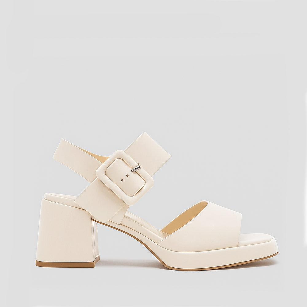 MILA RAINE SAM IVORY - Women Sandals - Collective Shoes 