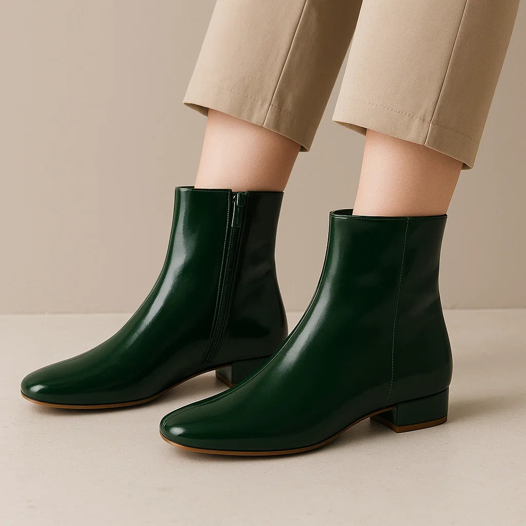 LE SANSA SASHA BOTTLE GREEN - Women Boots - Collective Shoes 