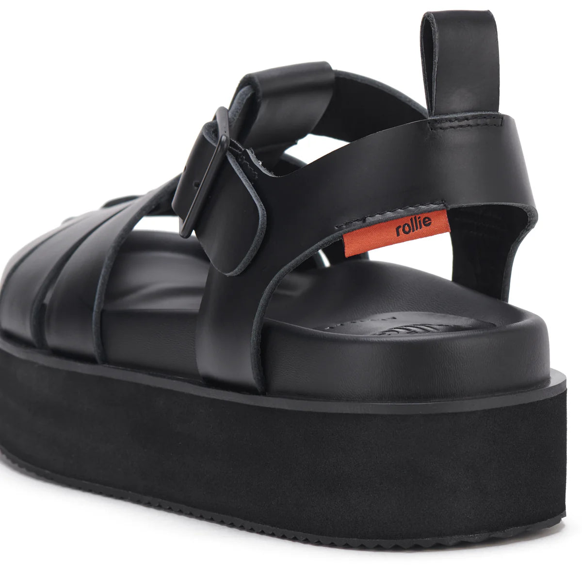 ROLLIE ACE FISHERMAN ALL BLACK - Women Sandals - Collective Shoes 