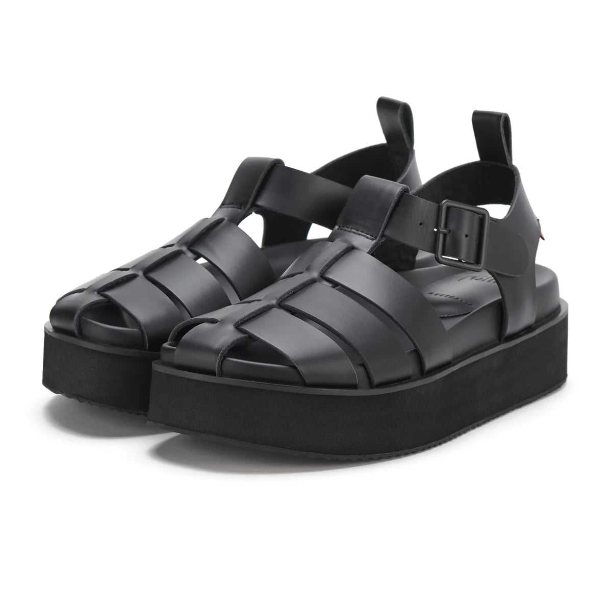 ROLLIE ACE FISHERMAN ALL BLACK - Women Sandals - Collective Shoes 