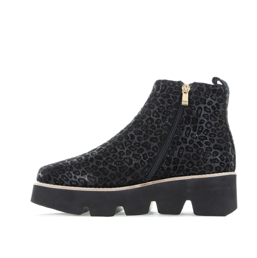 BRESLEY SIGI BLACK LEOPARD - Women Boots - Collective Shoes 