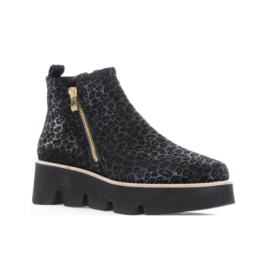 BRESLEY SIGI BLACK LEOPARD - Women Boots - Collective Shoes 