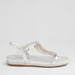 DJANGO & JULIETTE YERRYS SILVER - Women Sandals - Collective Shoes 