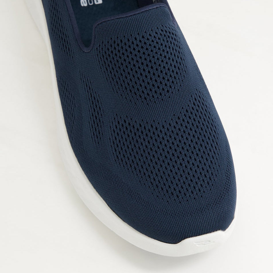 SKECHERS GO WALK NOW NAVY WHITE - Women Slip-ons - Collective Shoes 