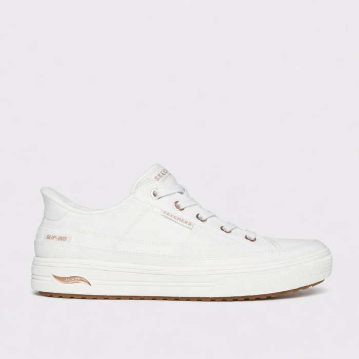SKECHERS ARCH FIT ARCADE SEE YA THERE WHITE - Women Sneakers - Collective Shoes 