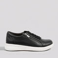 Load image into Gallery viewer, ZIERA SOLAR BLACK WHITE SOLE - Women sneakers - Collective Shoes 
