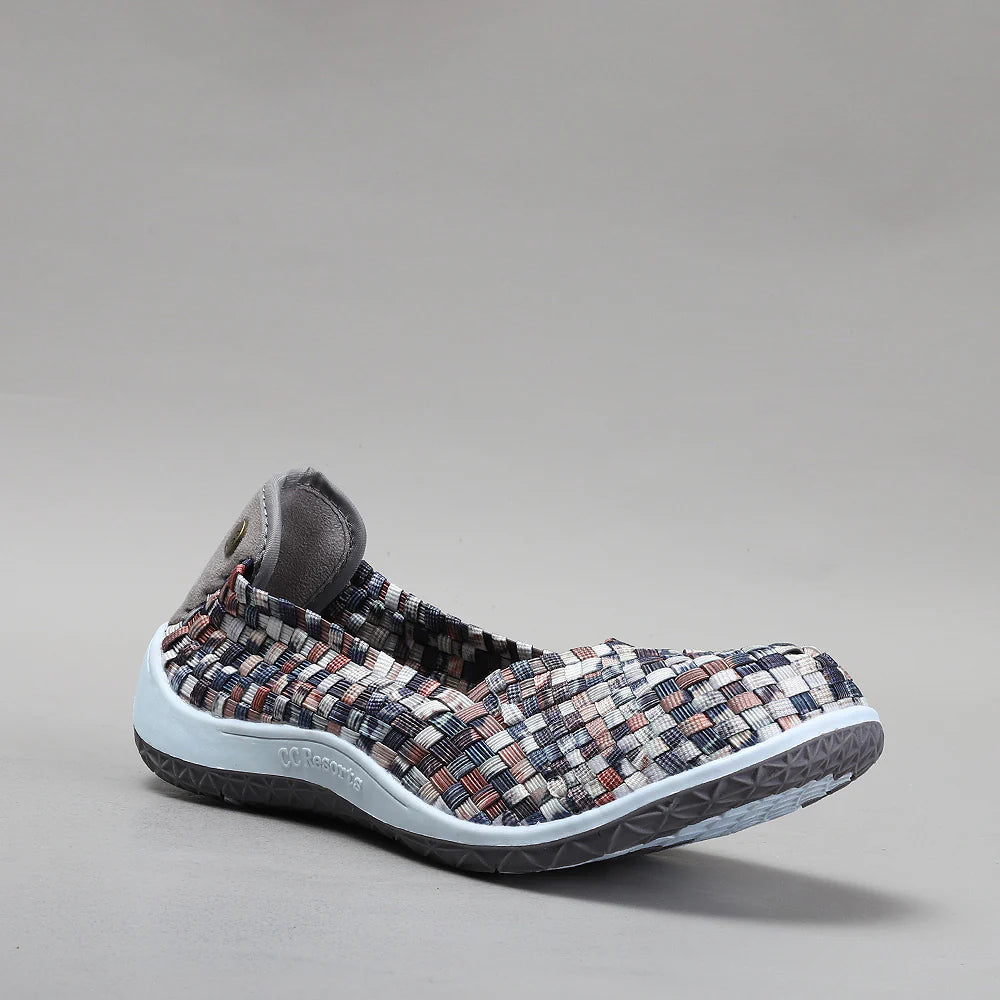 CC RESORTS SUGAR BROWN MULTI - Women Flats - Collective Shoes 