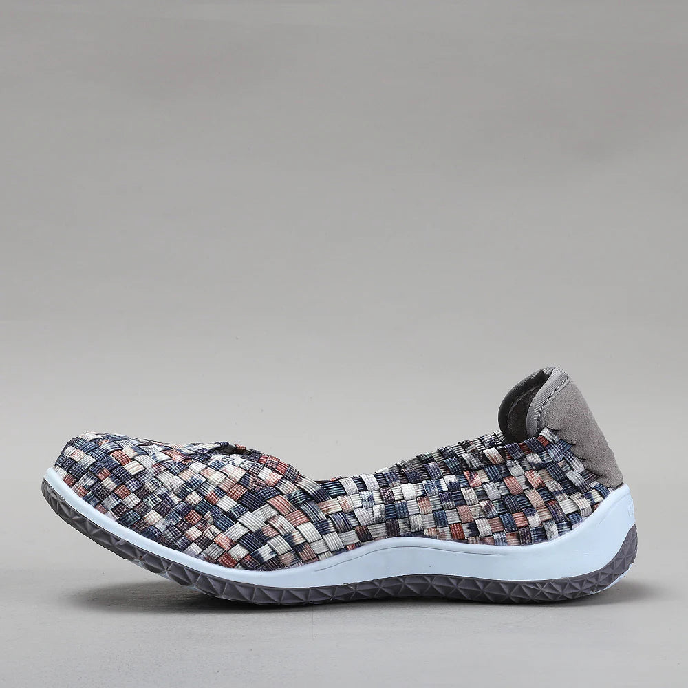 CC RESORTS SUGAR BROWN MULTI - Women Flats - Collective Shoes 