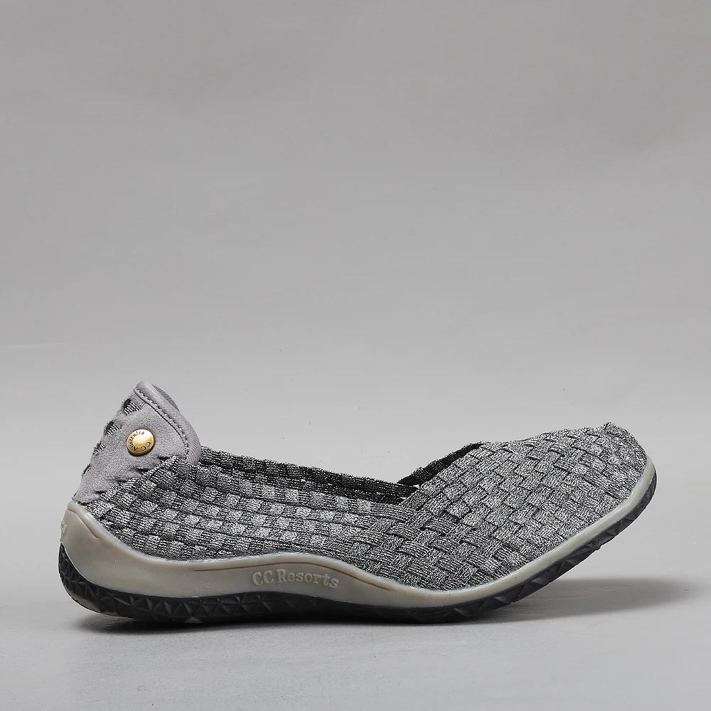 CC RESORTS SUGAR PEWTER - Women Flats - Collective Shoes 