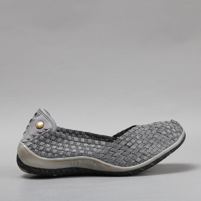 CC RESORTS SUGAR PEWTER - Women Flats - Collective Shoes 