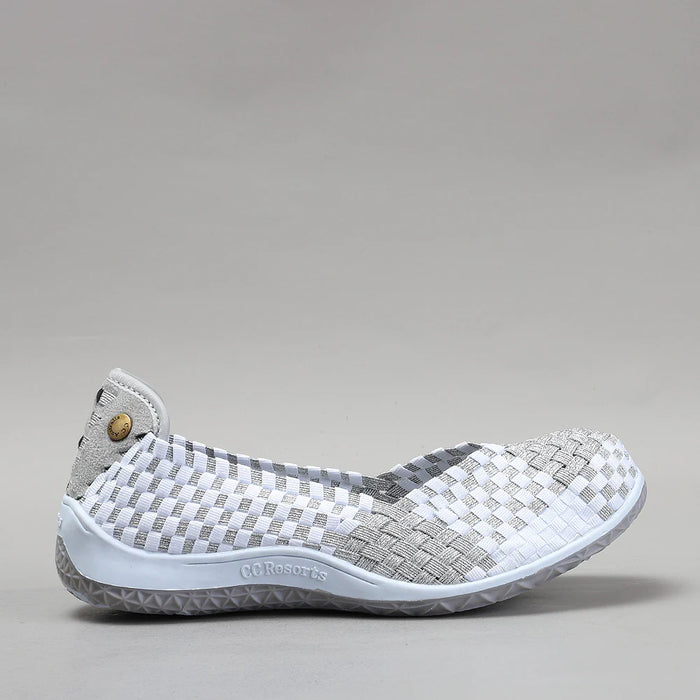 CC RESORTS SUGAR WHITE SILVER - Women Casuals - Collective Shoes 