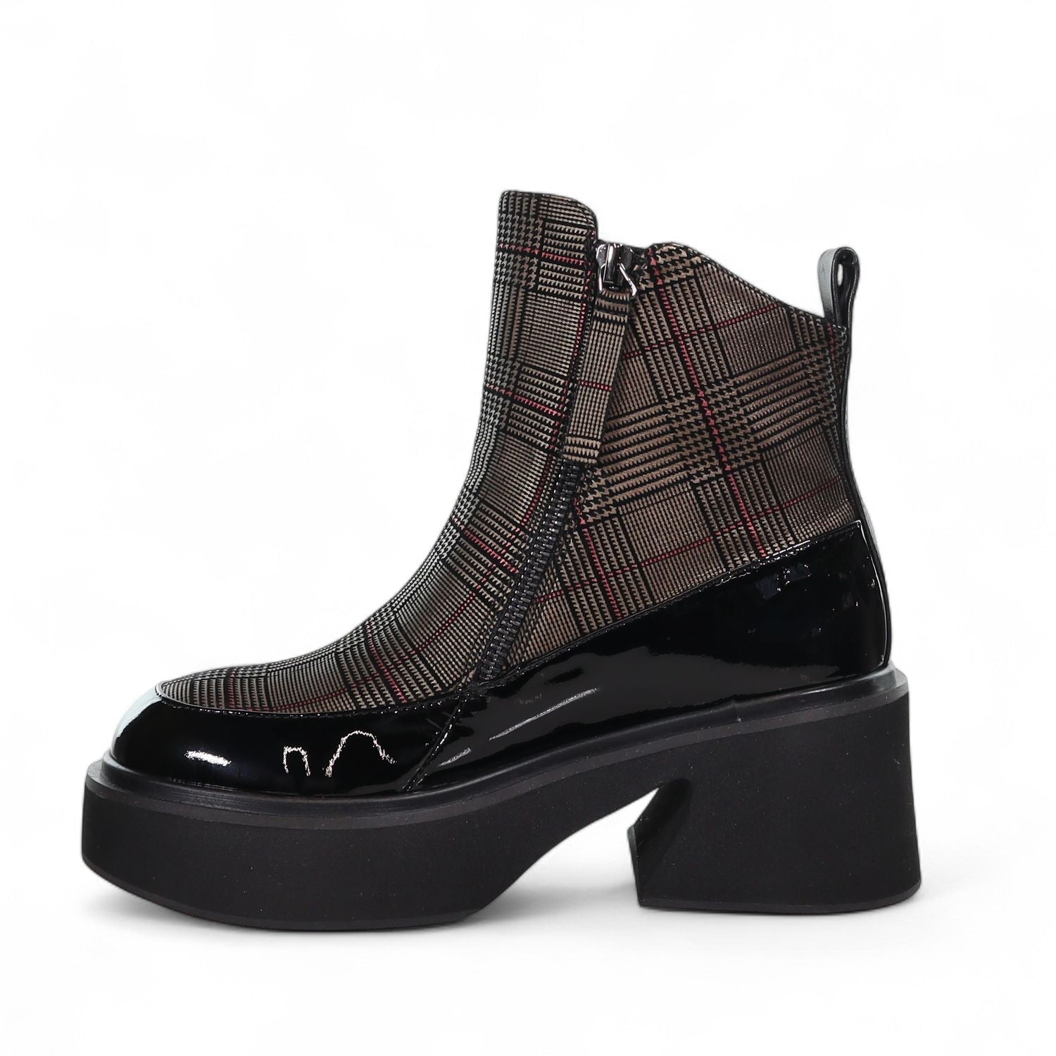 MINX SABLE BLACK PAT WINTER GOLD - Women Boots - Collective Shoes 