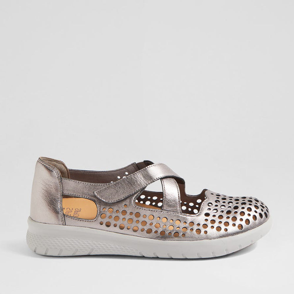 ZIERA SACHET PEWTER - Women Sandals - Collective Shoes 