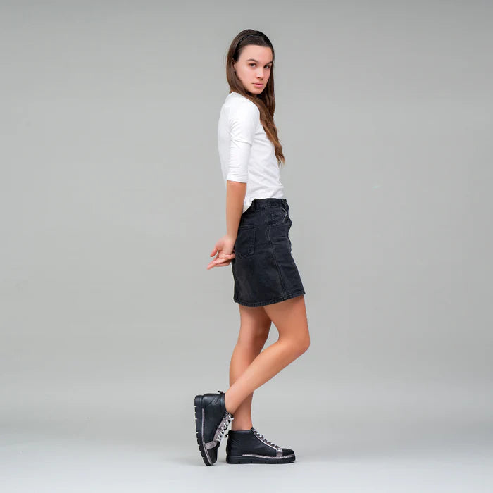 LE SANSA BOBBY BLACK PEWTER - Women Boots - Collective Shoes 