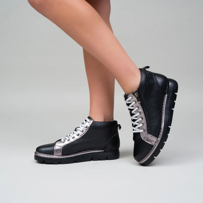 LE SANSA BOBBY BLACK PEWTER - Women Boots - Collective Shoes 