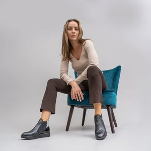 LE SANSA RALLY BLACK PONY - Women Boots - Collective Shoes 