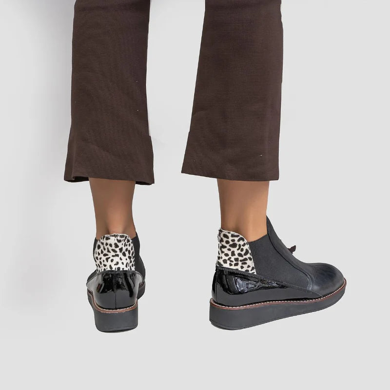 LE SANSA RALLY BLACK PONY - Women Boots - Collective Shoes 