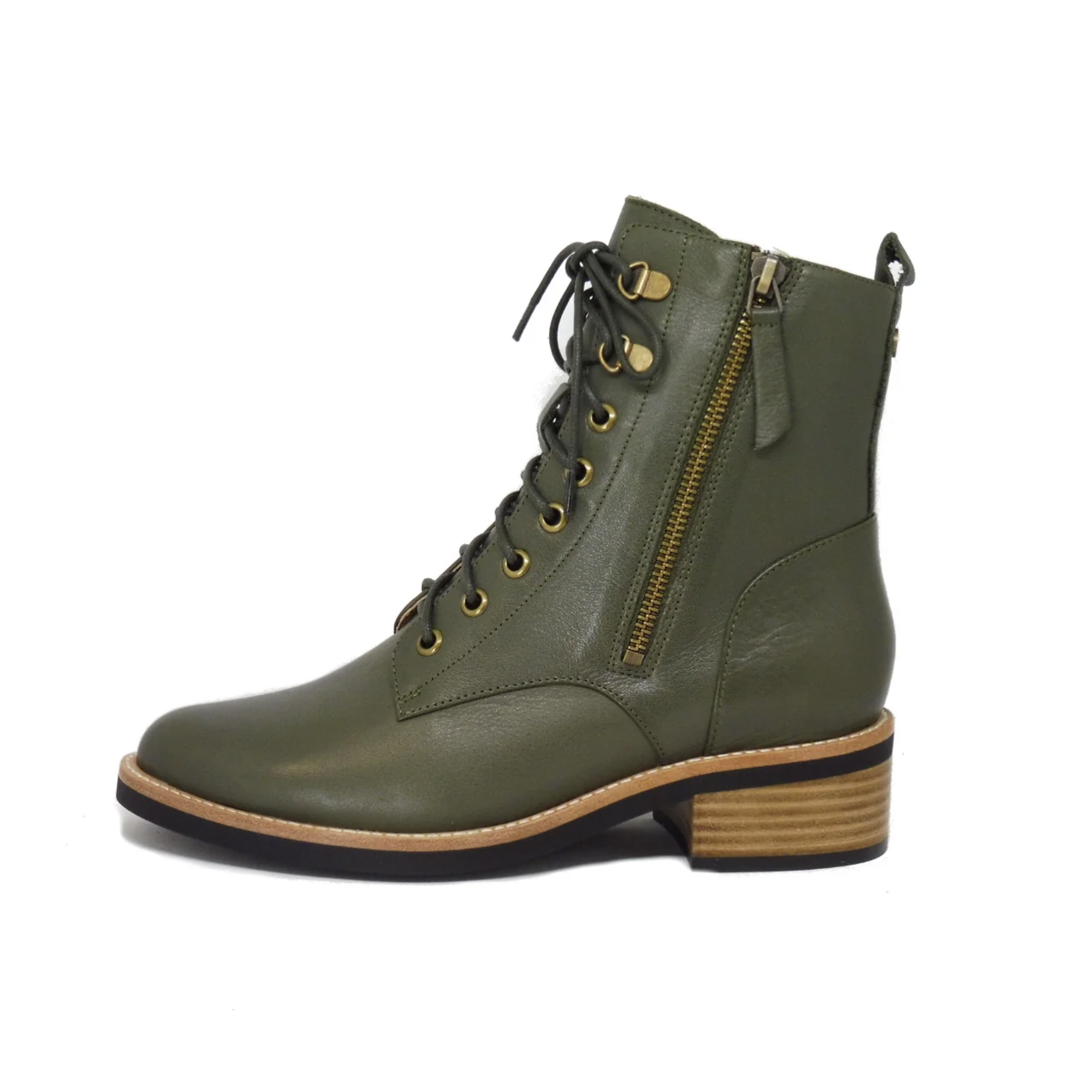BELLE SCARPE RAVERY OLIVE - Women Boots - Collective Shoes 