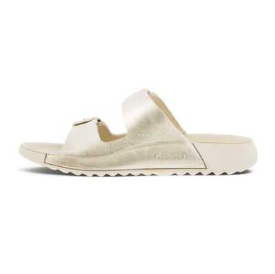 ECCO COZMO PURE WHITE GOLD - Women slippers - Collective Shoes 