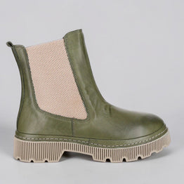 LE SANSA ROSE OLIVE - Women Boots - Collective Shoes 