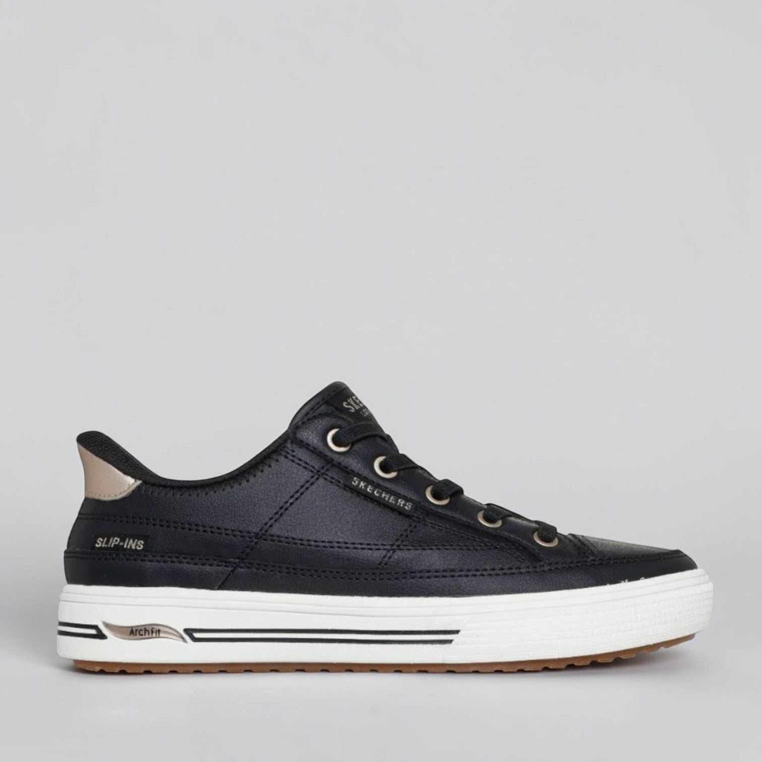SKECHERS ARCH FIT ARCADE CATCH YA THERE BLACK - Women Sneakers - Collective Shoes 