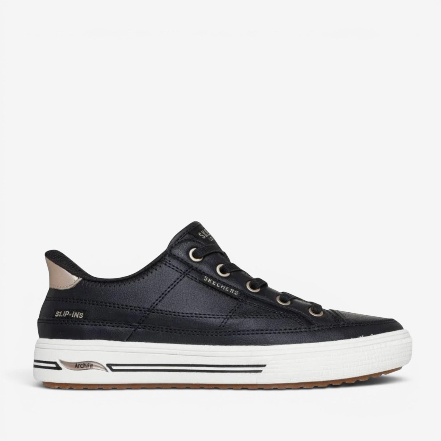 SKECHERS ARCH FIT ARCADE CATCH YA THERE BLACK