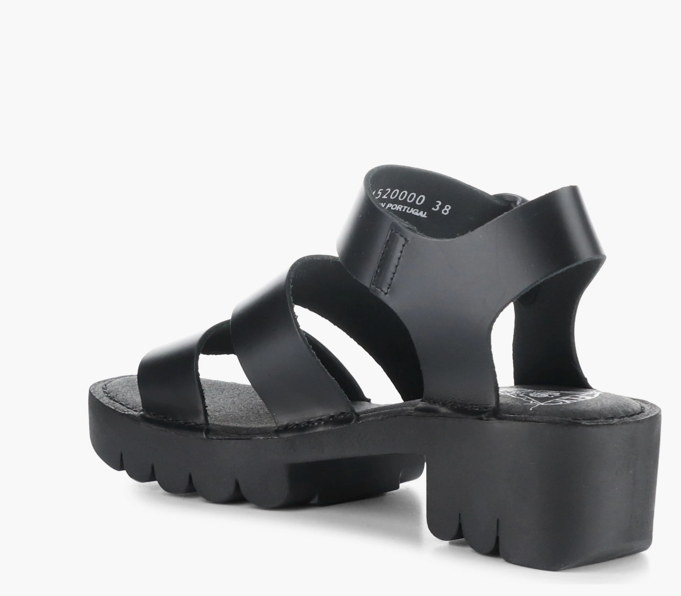 FLY LONDON EGLY BLACK - Women Sandals - Collective Shoes 