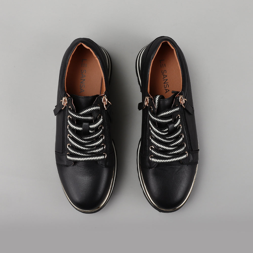 LE SANSA SKIPPA BLACK - Women Sneakers - Collective Shoes 