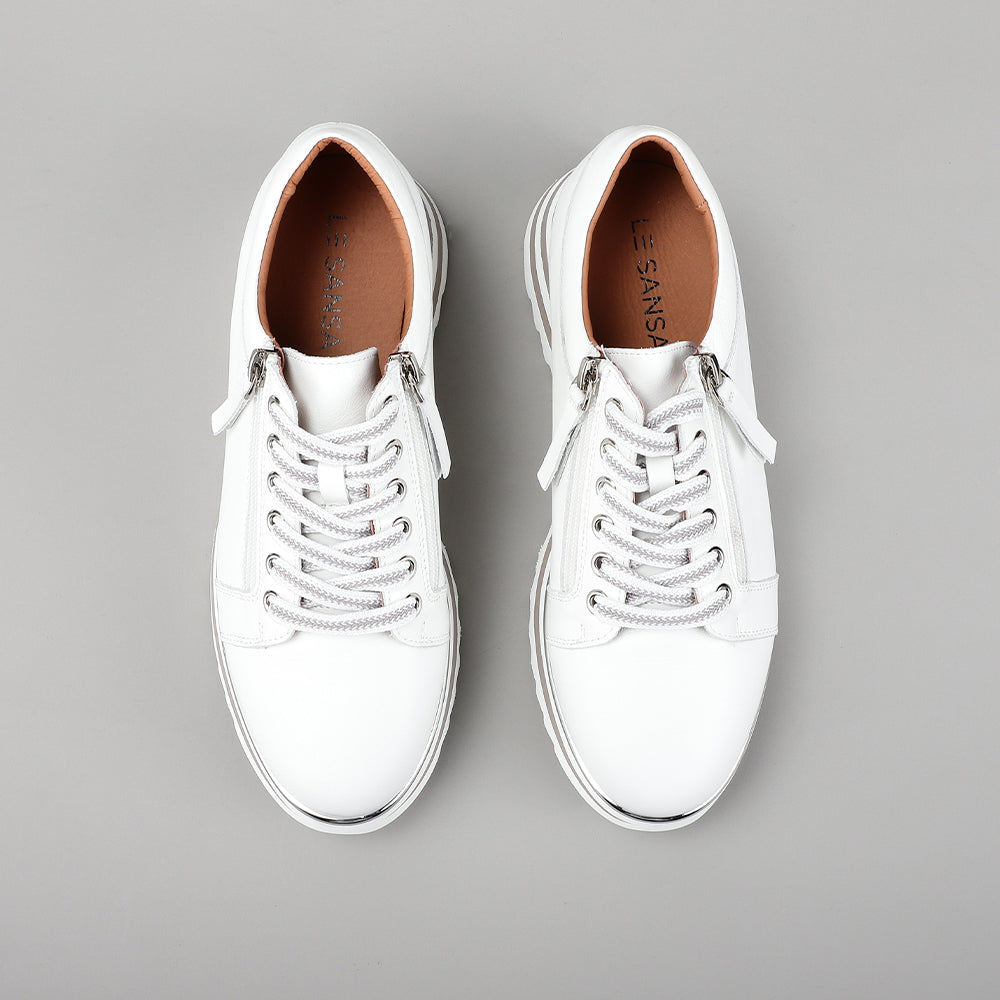 LE SANSA SKIPPA WHITE - Women Sneakers - Collective Shoes 